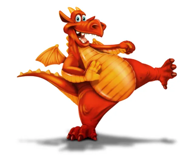Funny Dragon graphic design