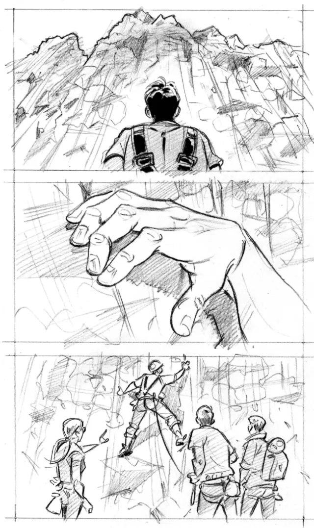 Storyboard illustration of Hill Climbing