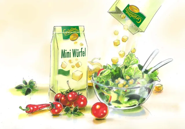 Vegetables digital painting