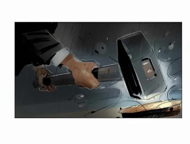 Hammer Hitting digital painting