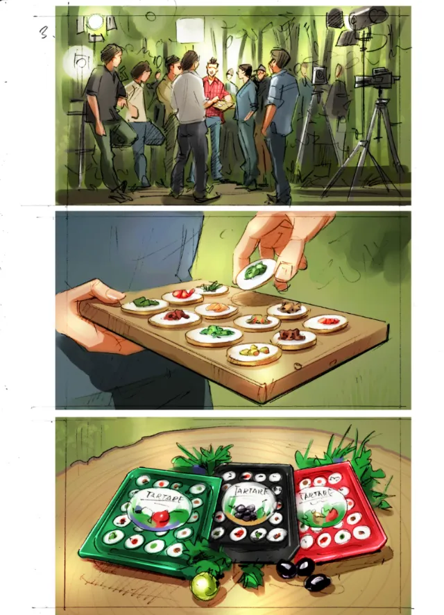 Food illustration of fruits