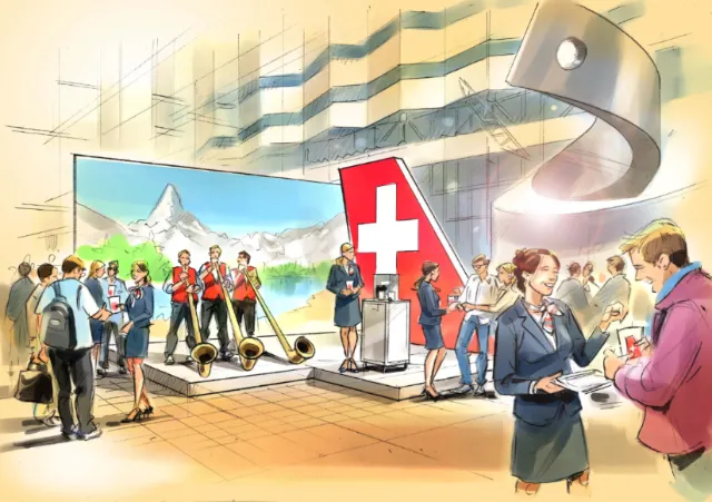 Banner design for red cross