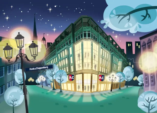Architecture illustration of Peek & cloppenburg hotel