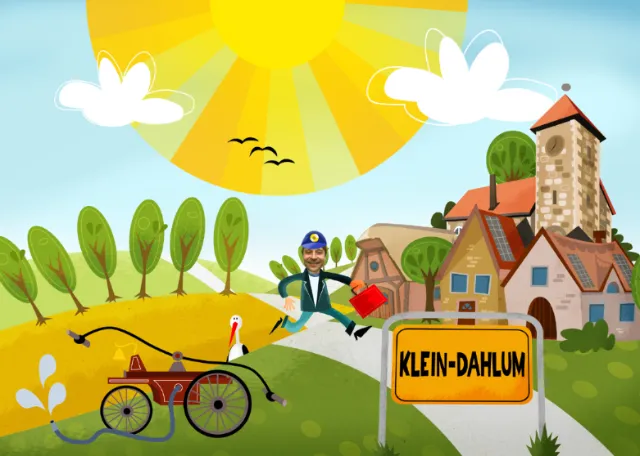 Architecture illustration of Klein Dahlum