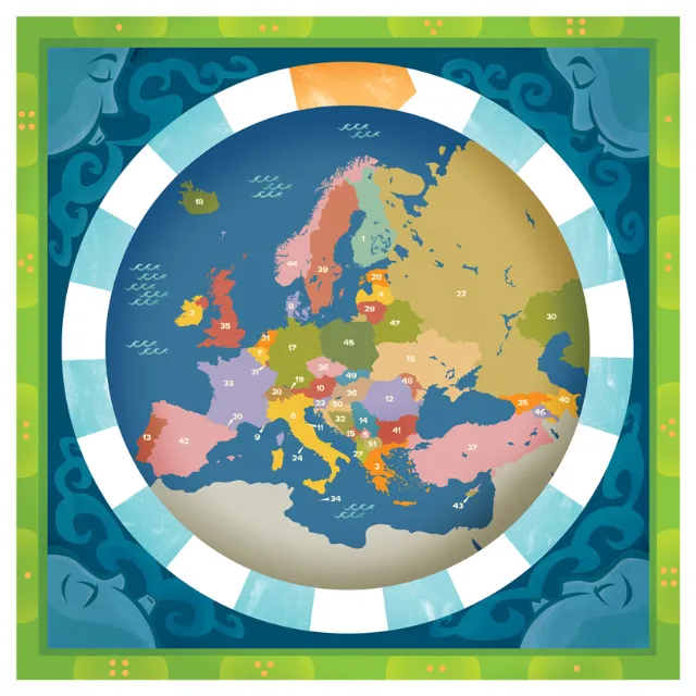 Colorful political map of Europe by Thies Schwarz