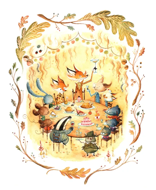 Animals character design Tribute to Fantastic Mr Fox
