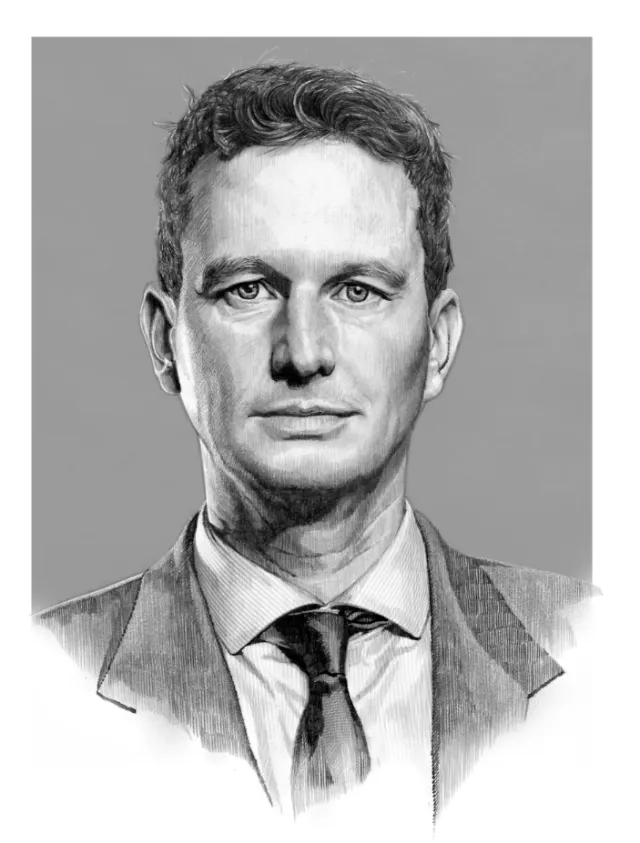 Black & White Portait of man
