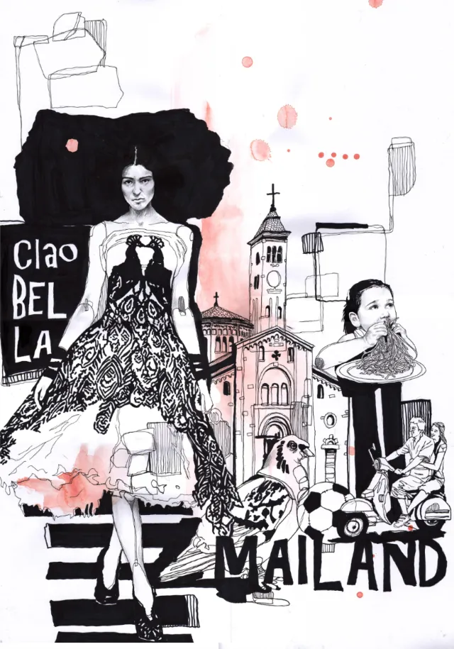 Fashion Model in city