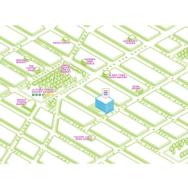 14 street union map illustration