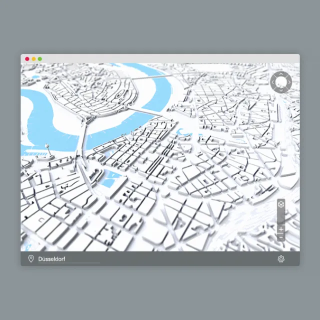 Graphic illustration of city map