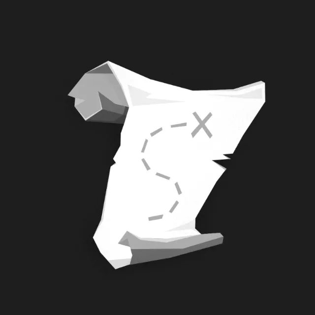 Black and white graphic Map