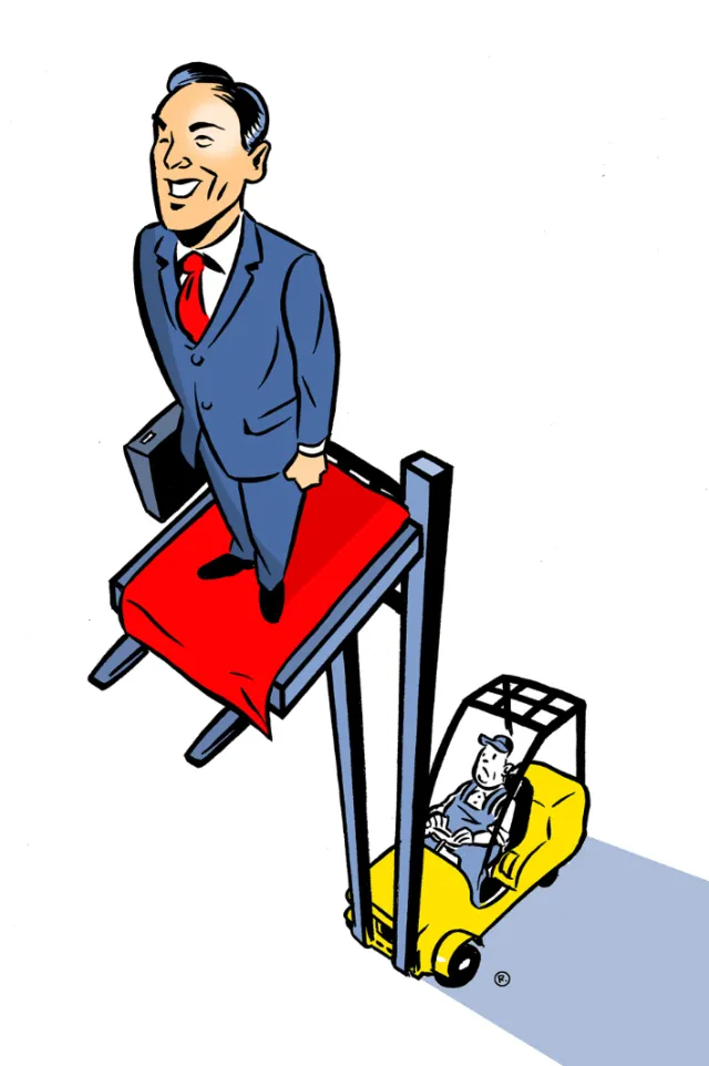 People business man standing at top
