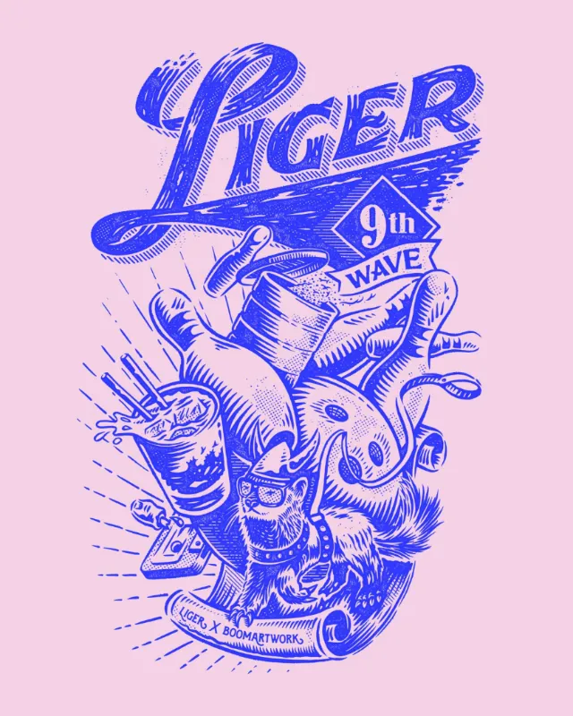 Typography art of linger