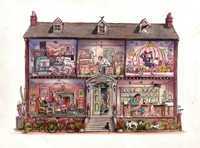 Cartoon & Humour building interior