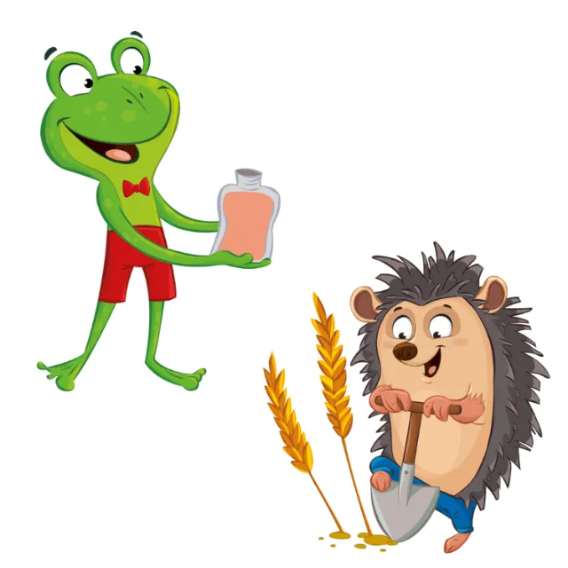 Children cartoon charcters of animals