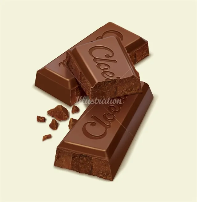 Computer generated chocolate bar