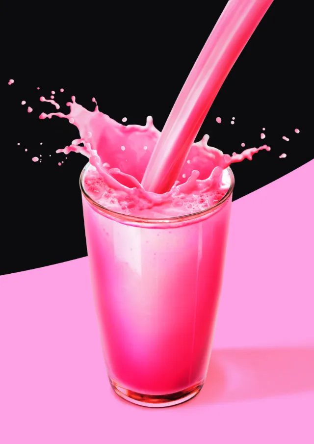 An image of a strawberry milkshake