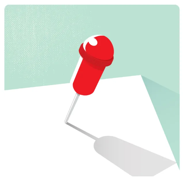Digital Illustration of pin pointer