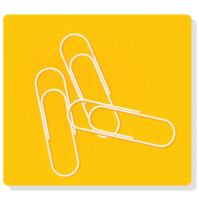 Digital Illustration paper clips