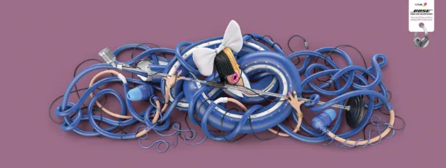 3d music wires and mikes