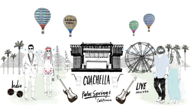 Advertising poster of Coachella Valley Music & Art Festival
