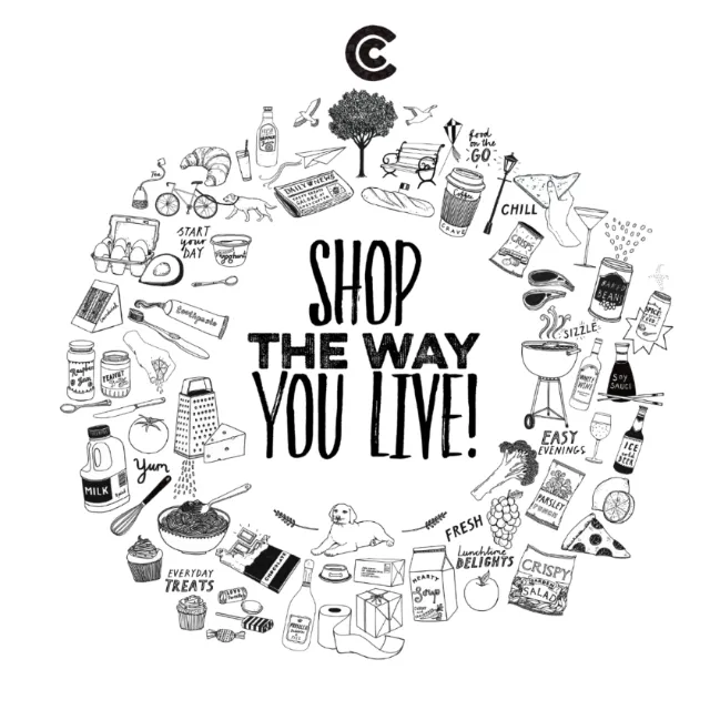 Cost cutter supermarket advertising poster