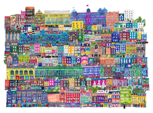 London cityscape painting