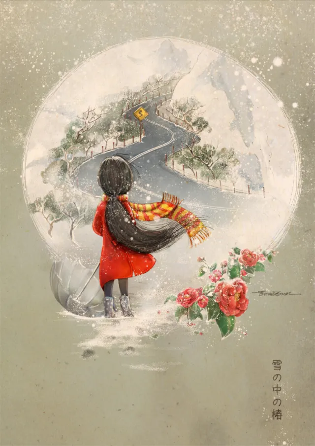 children girl walking on road