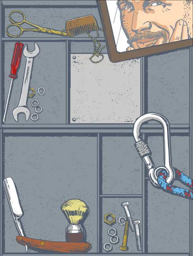Toolbox with grooming tools and repair items by Andreas Schickert