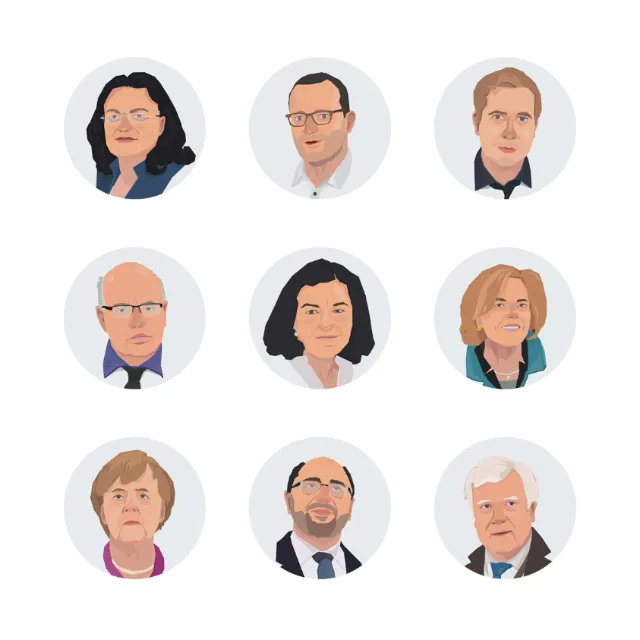 people facial illustrations