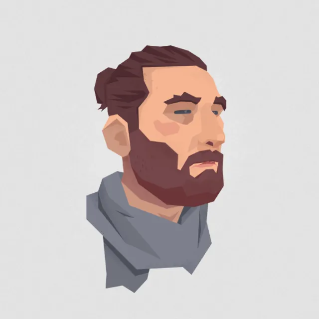 pop illustration of a stylish man face