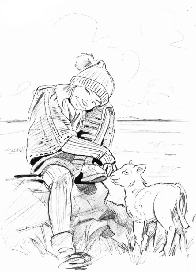 Sketch art of small boy