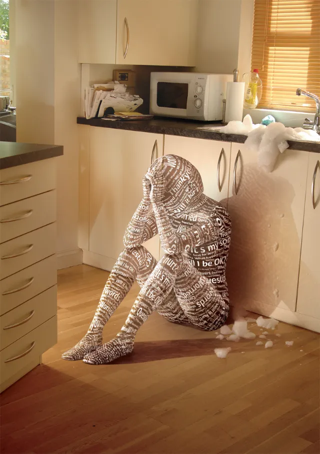 typography on human body
