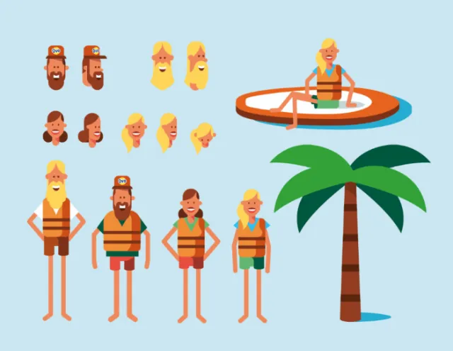 Graphic people icons