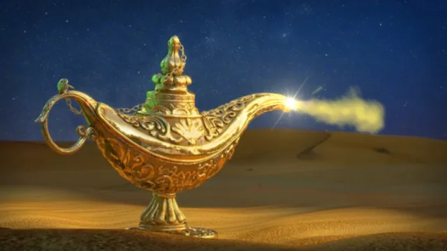 3d animation of Magic lamp