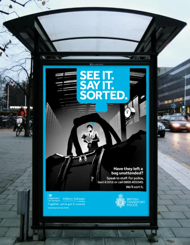 British Transport Police Digital poster