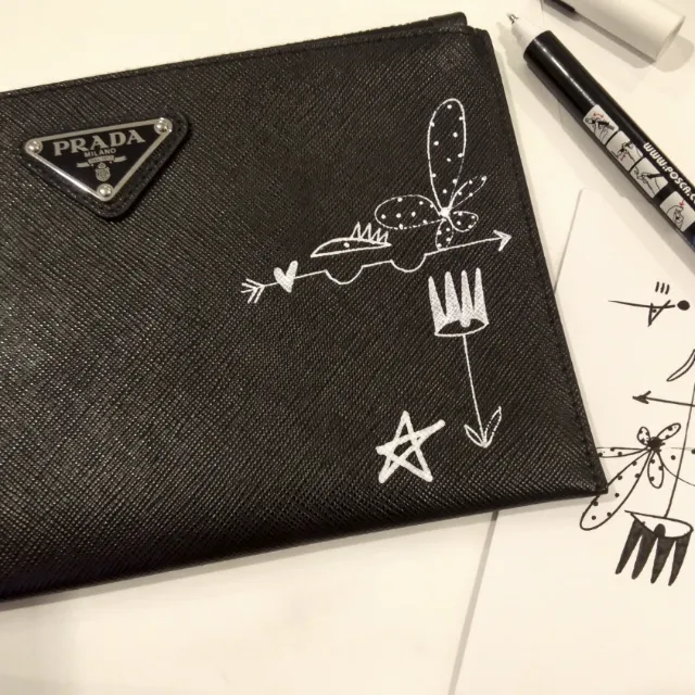Graphic Prada scribble