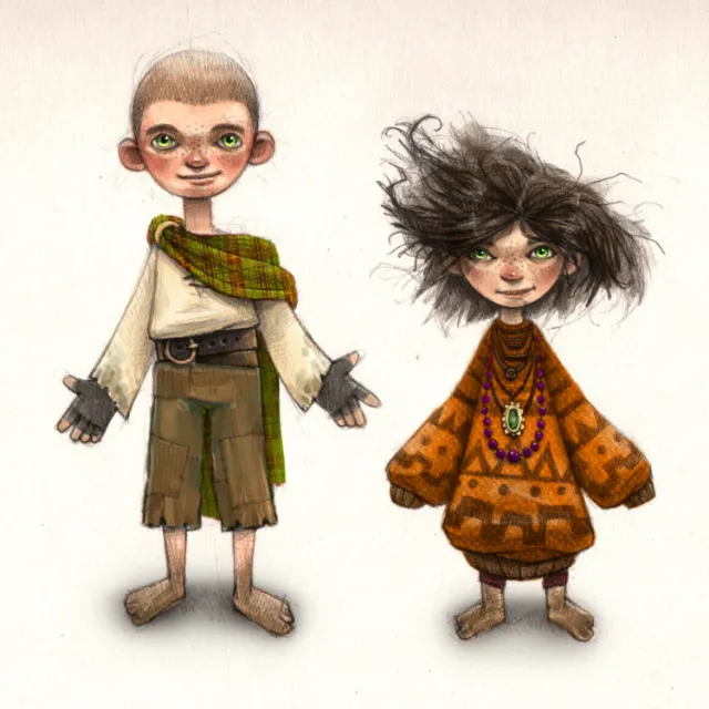 Character Design Of Scruffy Twins