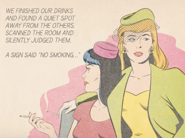 Illustrtion of no smoking poster