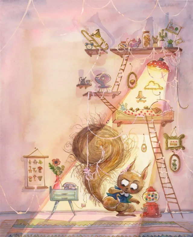 Watercolour cover Annie Get Your Gum