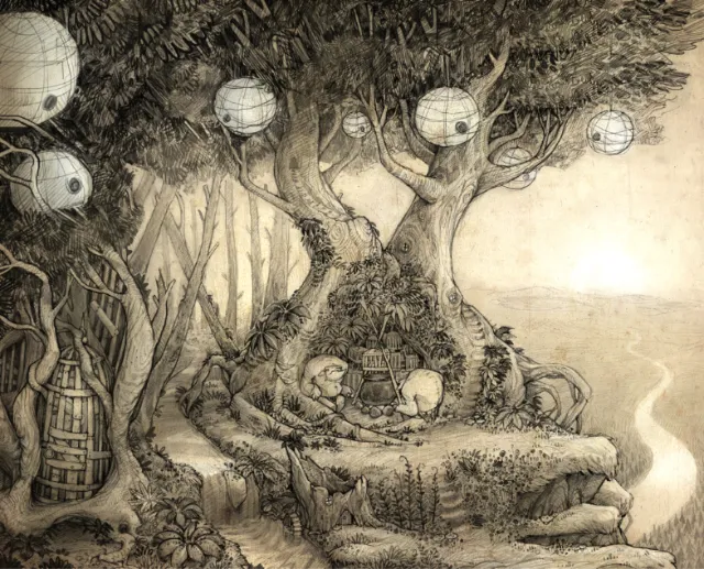 Troll Den Drawing By Tom Bonson