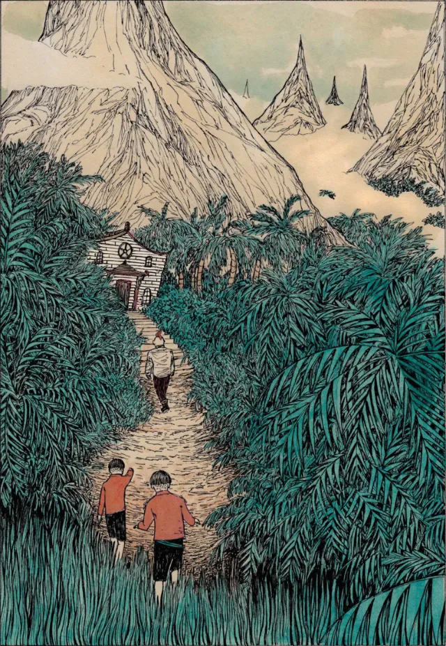 Children in the jungle