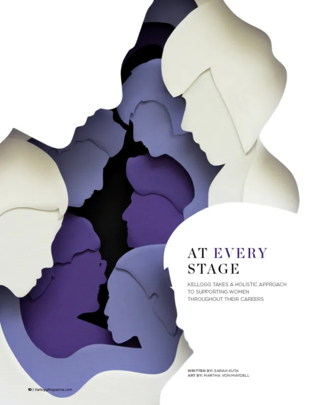 Paper art of at every stage