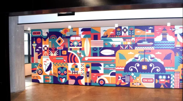 digital art on wall by Greg Straight