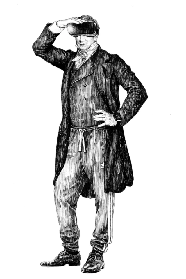 People man with long coat