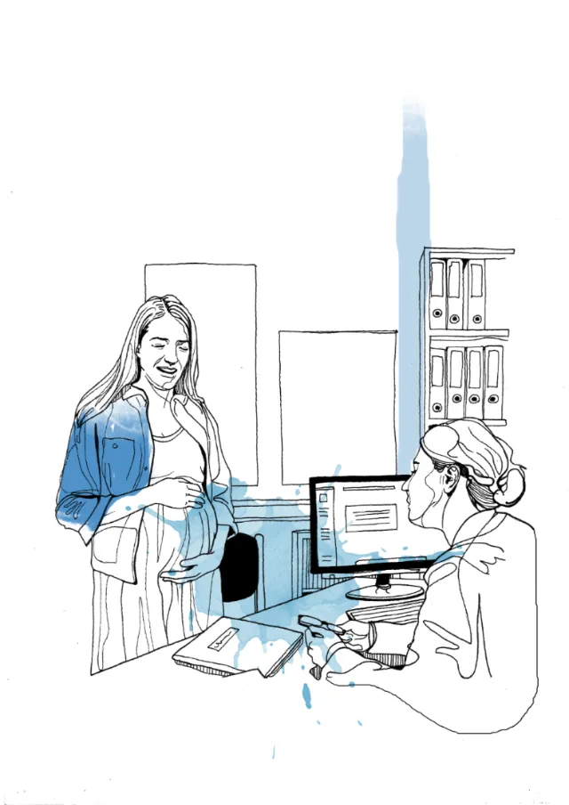 People Pregnant woman for doctor appointment
