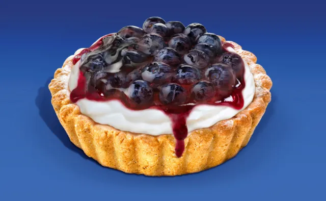 Illustration of a tart dish for the packaging of the Greek Yogurt Oikos