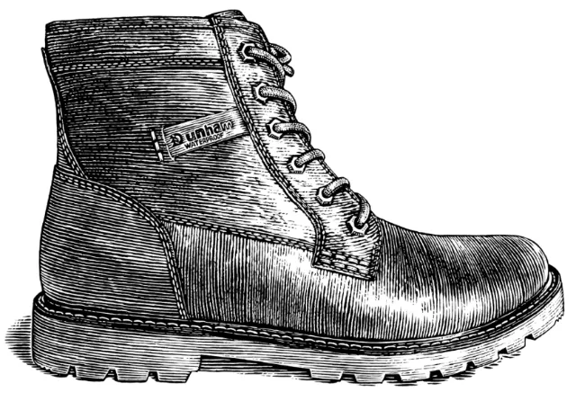 Illustration of man shoes