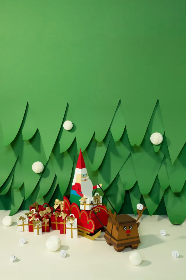 Paper art of Christmas tree