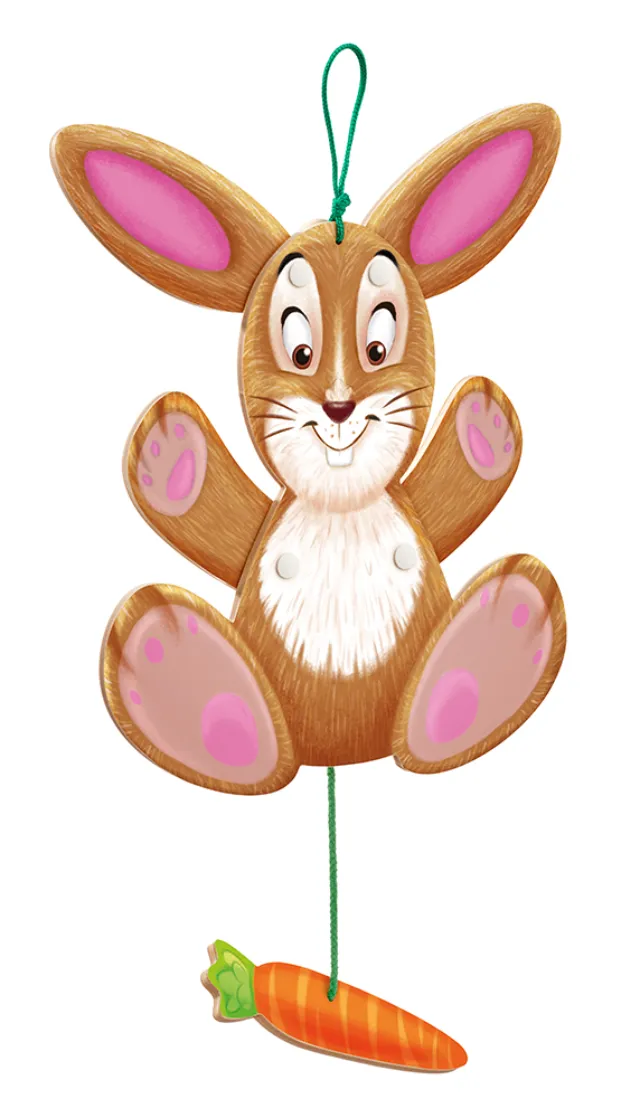 Illustration of bunny with carrot